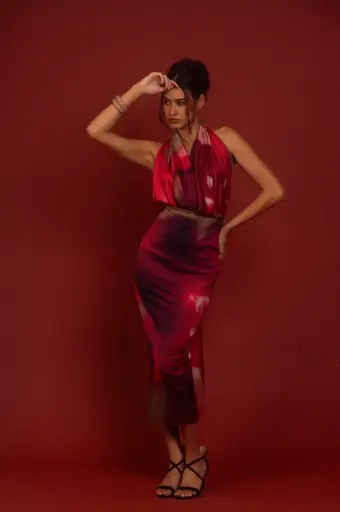 Long pareo Lys Olive