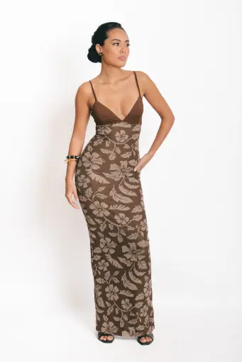 Long Island Dress Brown