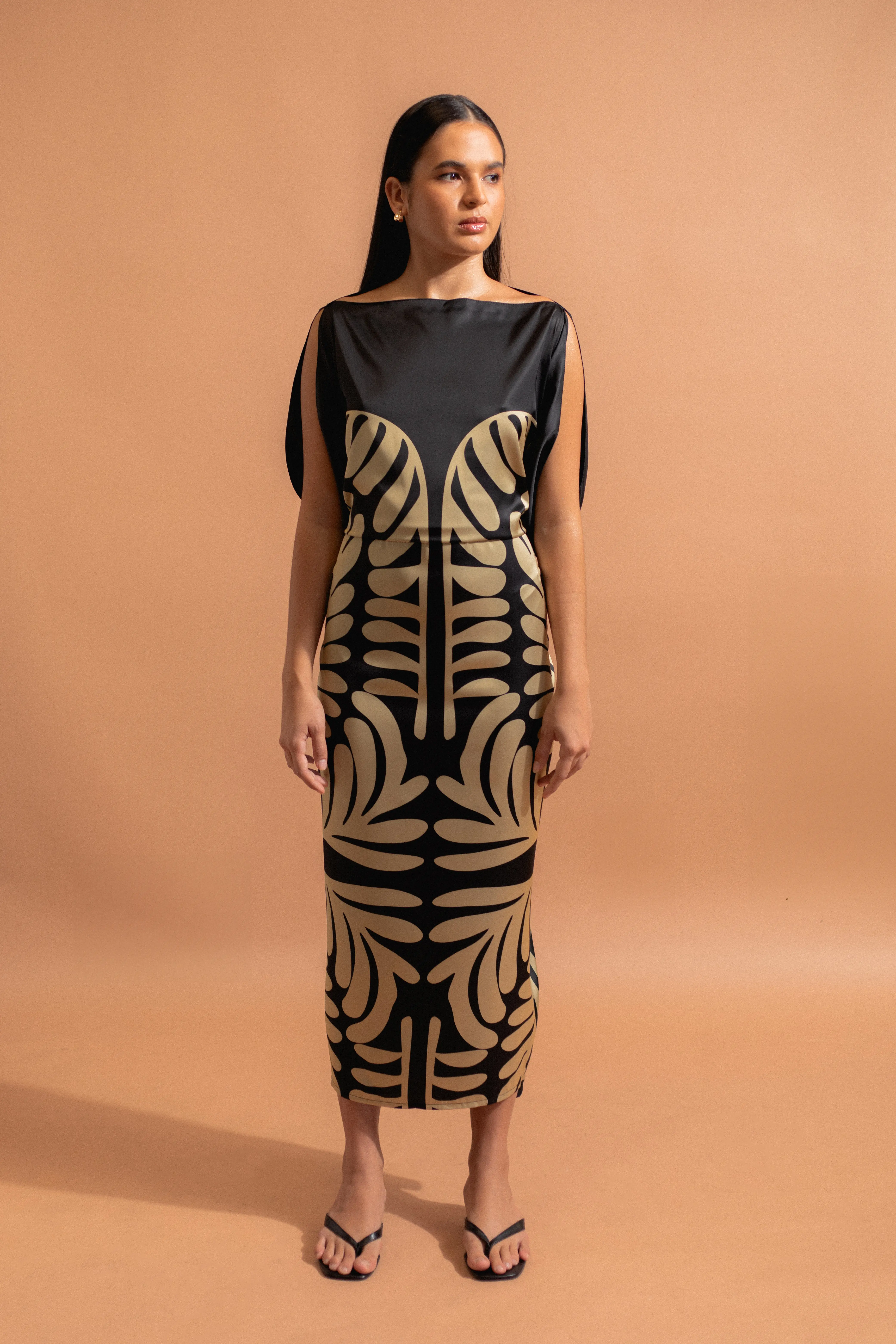 Long Terehe dress - Black