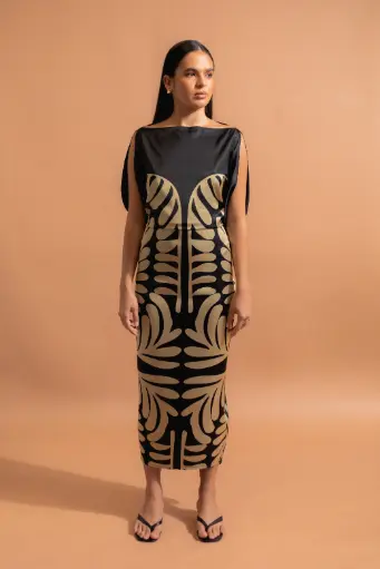 Long Terehe dress - Black