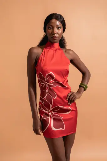 Short Heiae Dress - Red