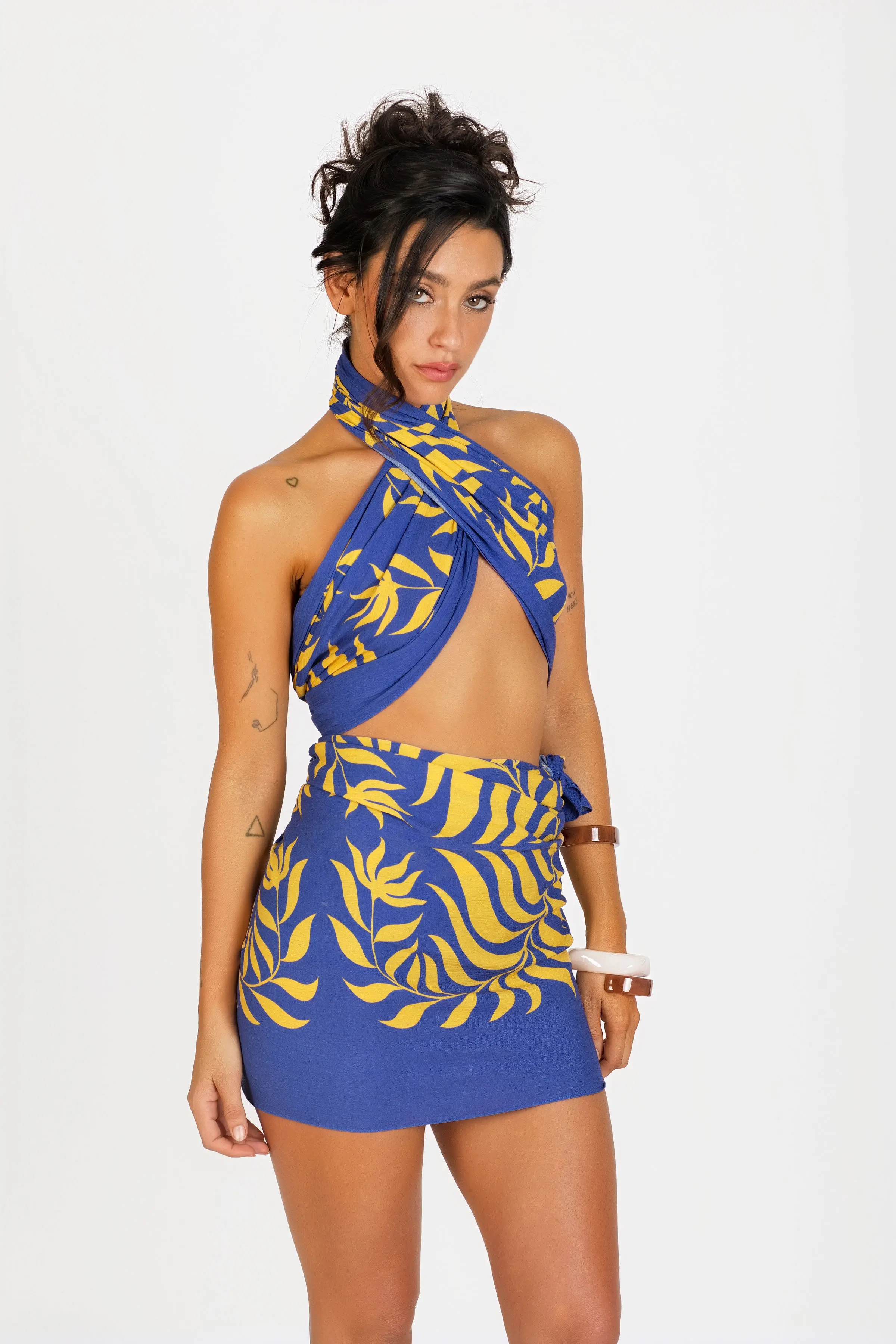 [CO11-P-S-A-B] Short Pareo Apetahi Blue
